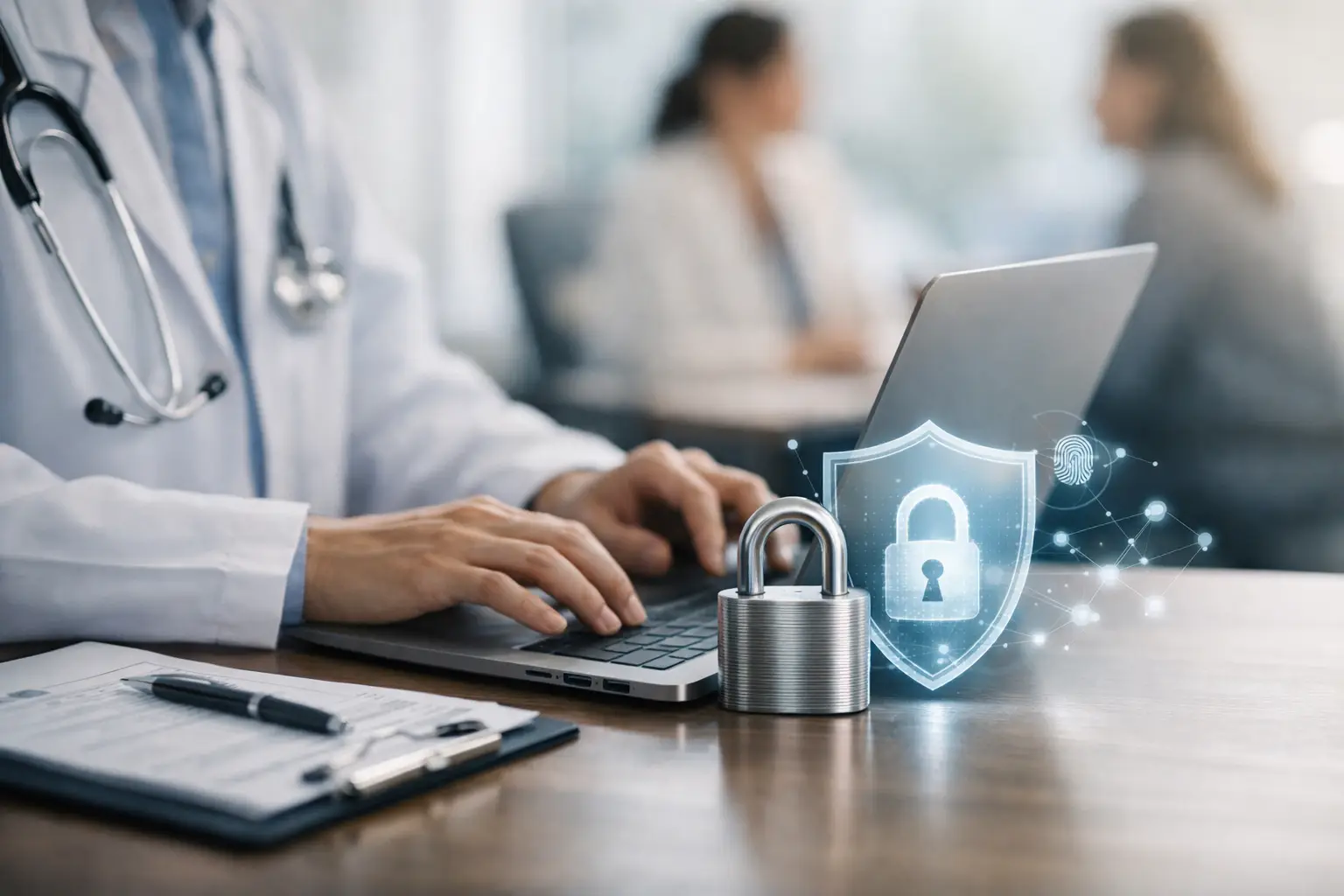 Como proteger dados de pacientes na clínica