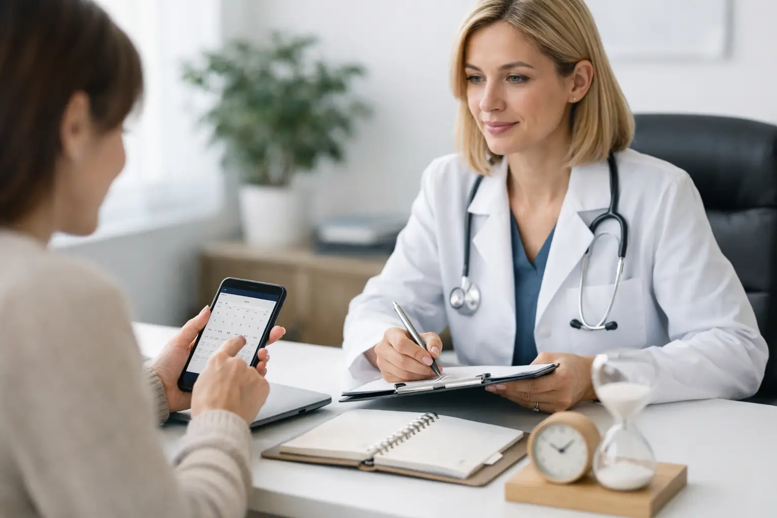 Paciente pode remarcar consultas? Defina regras