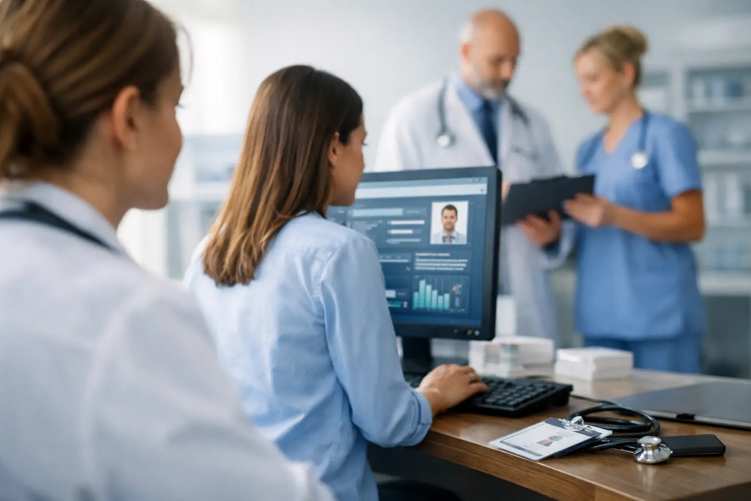 Quem acessa dados dos pacientes na clínica?