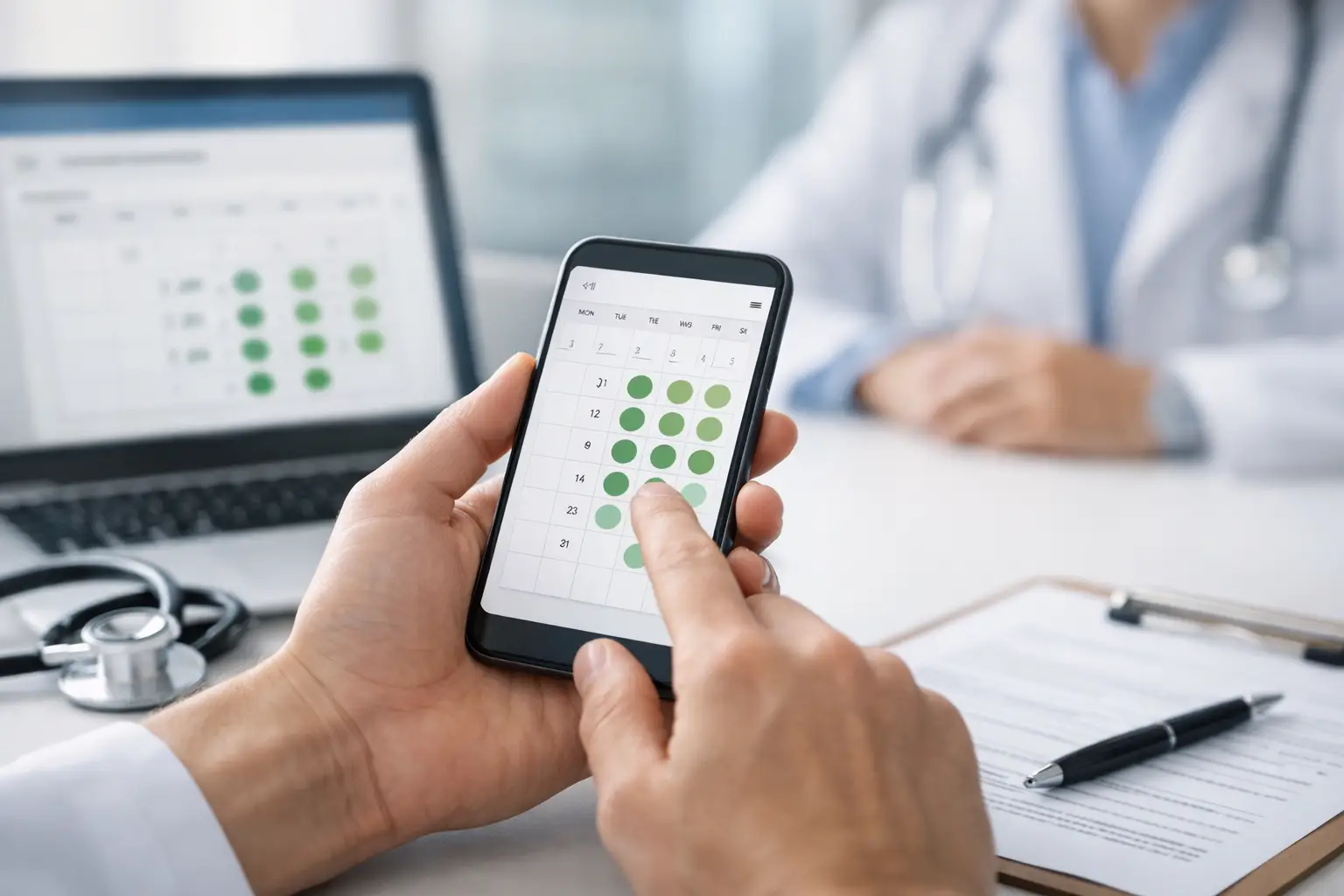 Agendamento online médico sem horários vazios